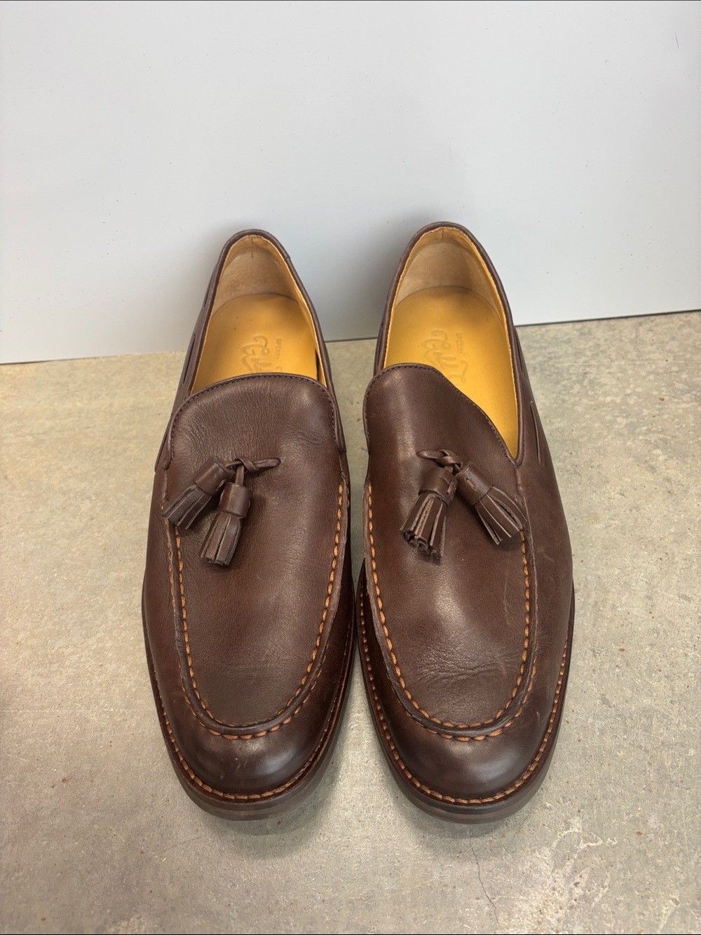 Sperry Men's Dark Brown Leather Tassel Loafers Never Worn